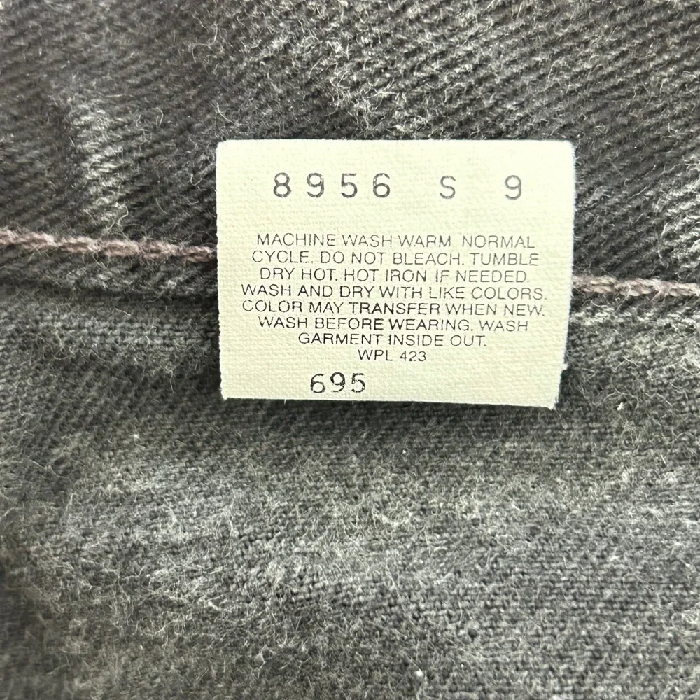 Levi's 560 Loose Fit Tapered Leg Mens 40x32 Black Vintage Denim Made in USA 1986